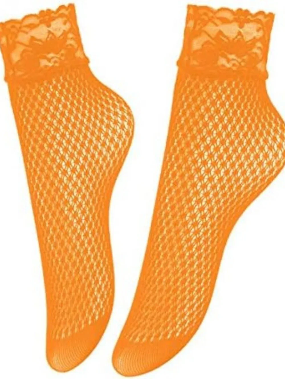 Multicolor Vintage Lace Ankle Socks - 6 Pairs Elegant Fishnet Party & Streetwear